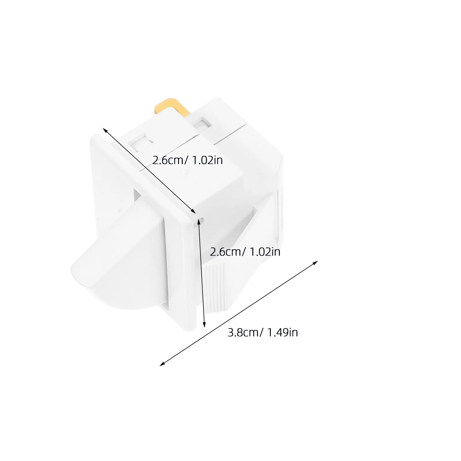 2Pcs Refrigerator Light Control Switch 2-Pin Door Activated Interior Lamp Toggle Compatible with Beverage Fridges Fast DIY