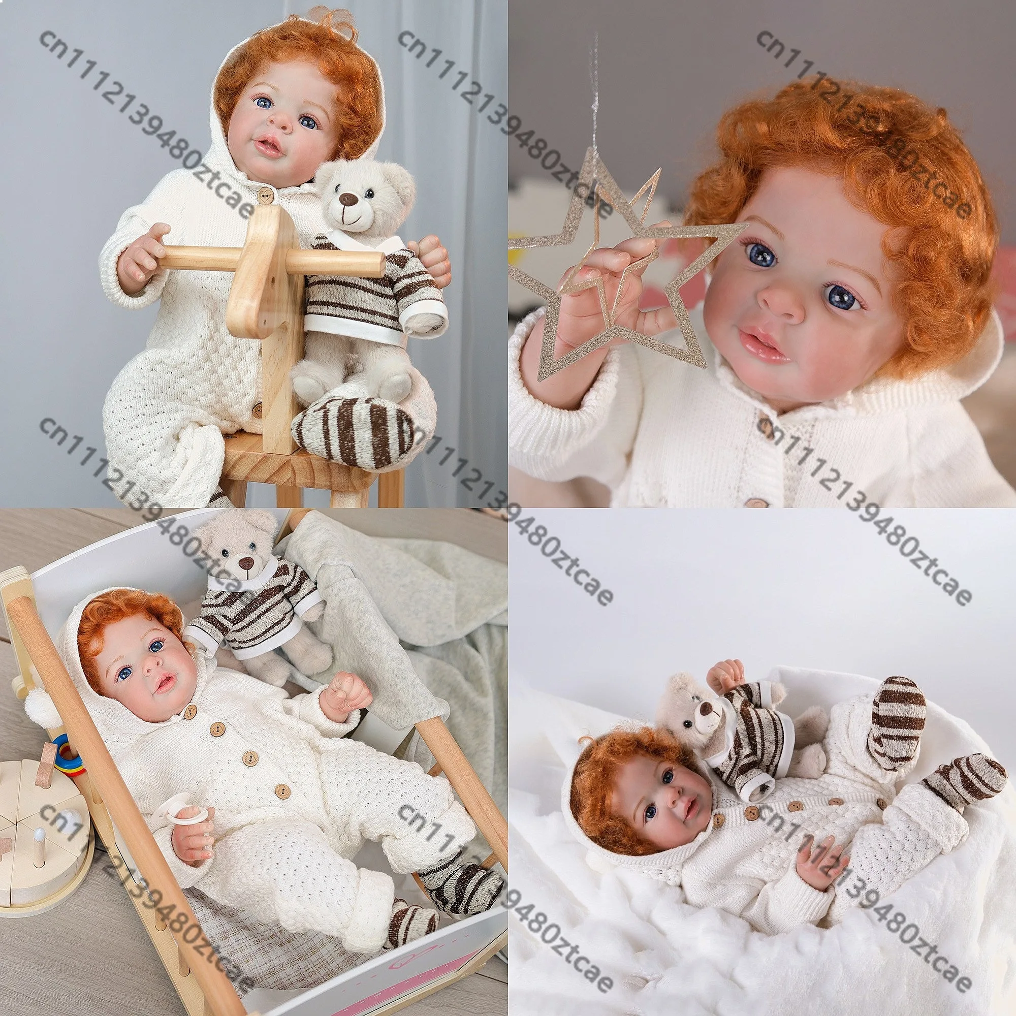 

60cm Reborn Baby Boy Doll Kids Toy Gift Companion Educational Realistic Soft Vinyl