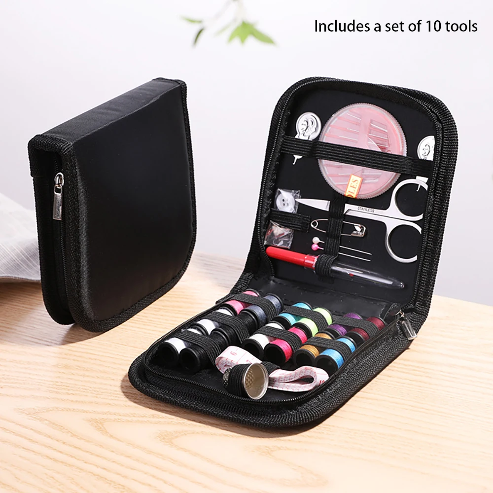 

Portable sewing kit DIY multifunctional manual sewing box set embroidery thread needle and thread complete sewing storage bag