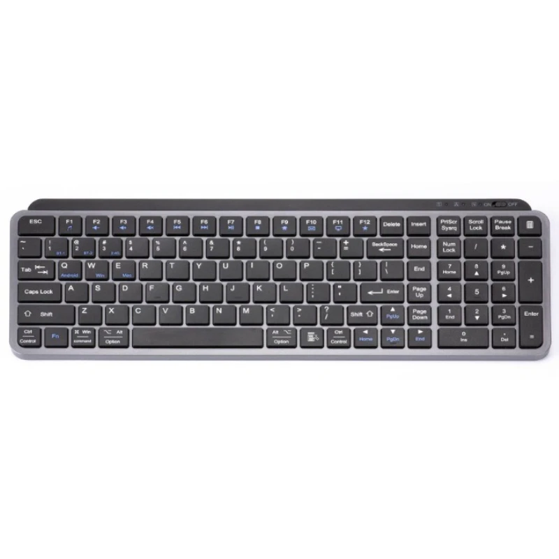 

Two-zone three-mode charging keyboard Wireless with digital area Scissor foot keyboard Business office keyboard