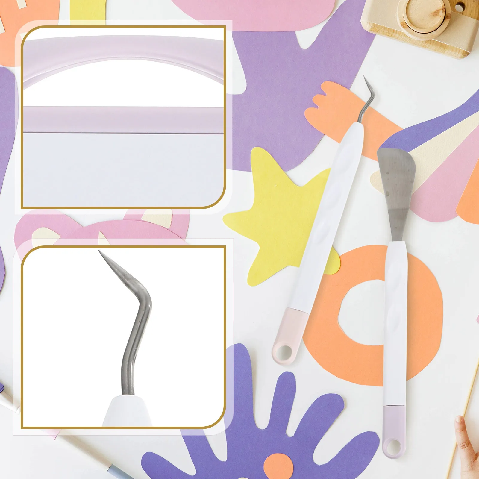 

3 pcs Precision Craft Weeding Tool Vinyl Lettering Carving Tools For Silhouette Diy Vinyl Weeding Kit Hobby Knives Spatula