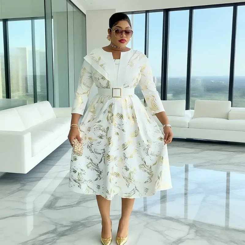 

Африканское винтажное роскошное летнее повседневное платье больших размеров, элегантное турецкое платье для женщин, вечеринки, свадьбы, дня рождения