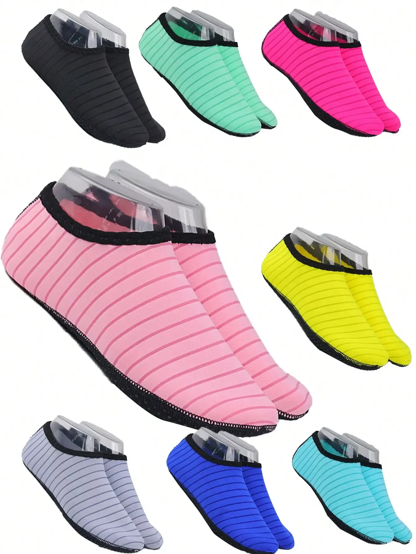 

1 Pair Beach Essential Water Shoes For Men & Women, Quick Dry Soft Bottom Aqua Socks For Swimming, Boating, Fishing, Yoga, Water Aerobics, Size Run Small, Recommend Ordering 2 Sizes Up, Beach Essentials, Pool Float