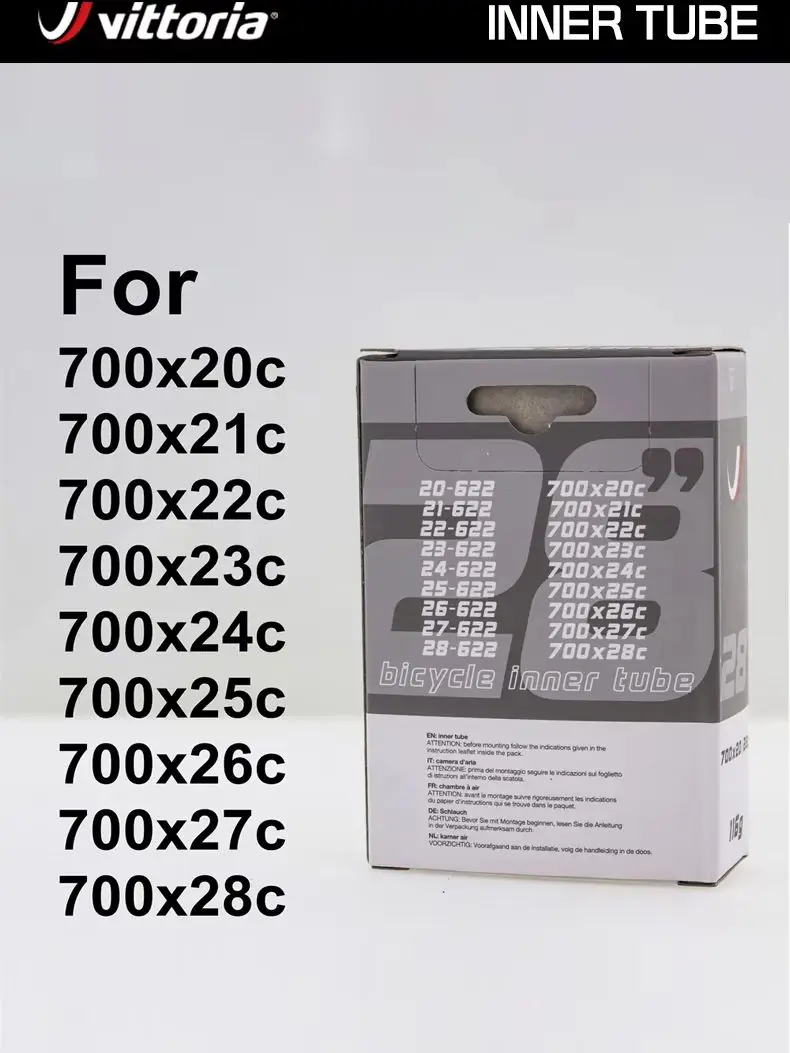 AliExpress NONE 1 Pair Vittoria Standard Road Bike Tire Inner Tube 700x20/28C French Valve48mm Bicycle Tire Accessories for Sports Entertainment