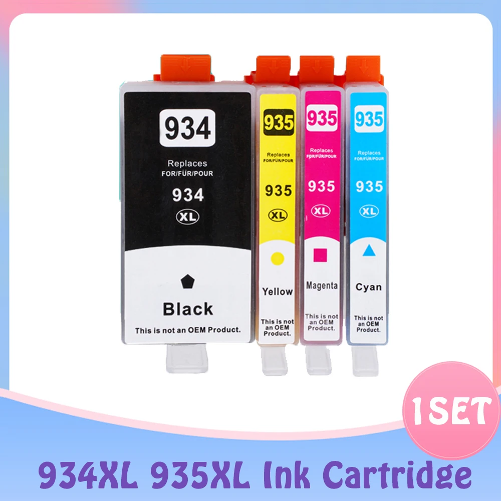 Cartucho de tinta 934xl 935xl, substituição para hp 934, 935, para hp officejet pro 6230, 6830, 6835, 6812, 6815, 6820 impressora