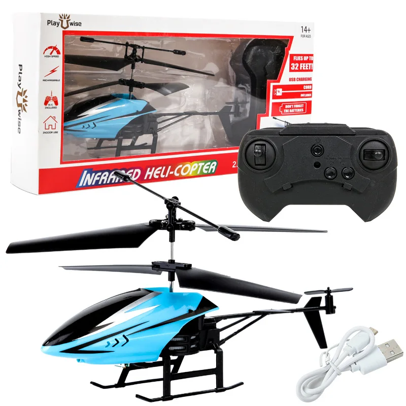 Rc Helicopters Aircraft Remote Control Controlled Airplanes Toys for Boys Child Plane Shatter-resistant Flying Quadrocopter YK18