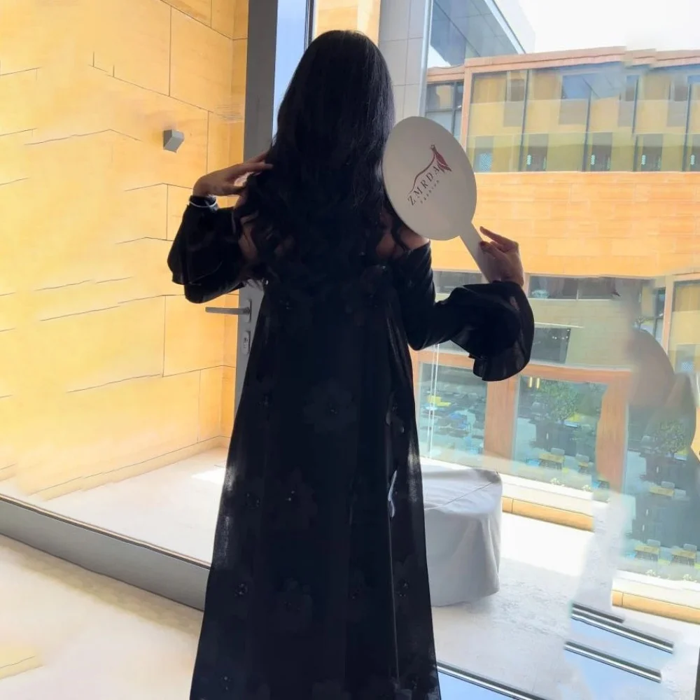 Customized Exquisite Flower Beading Evening Dress Charming Mermaid Prom Dress Long Sleeve Party Gown فساتين سهرة فخمة 2025