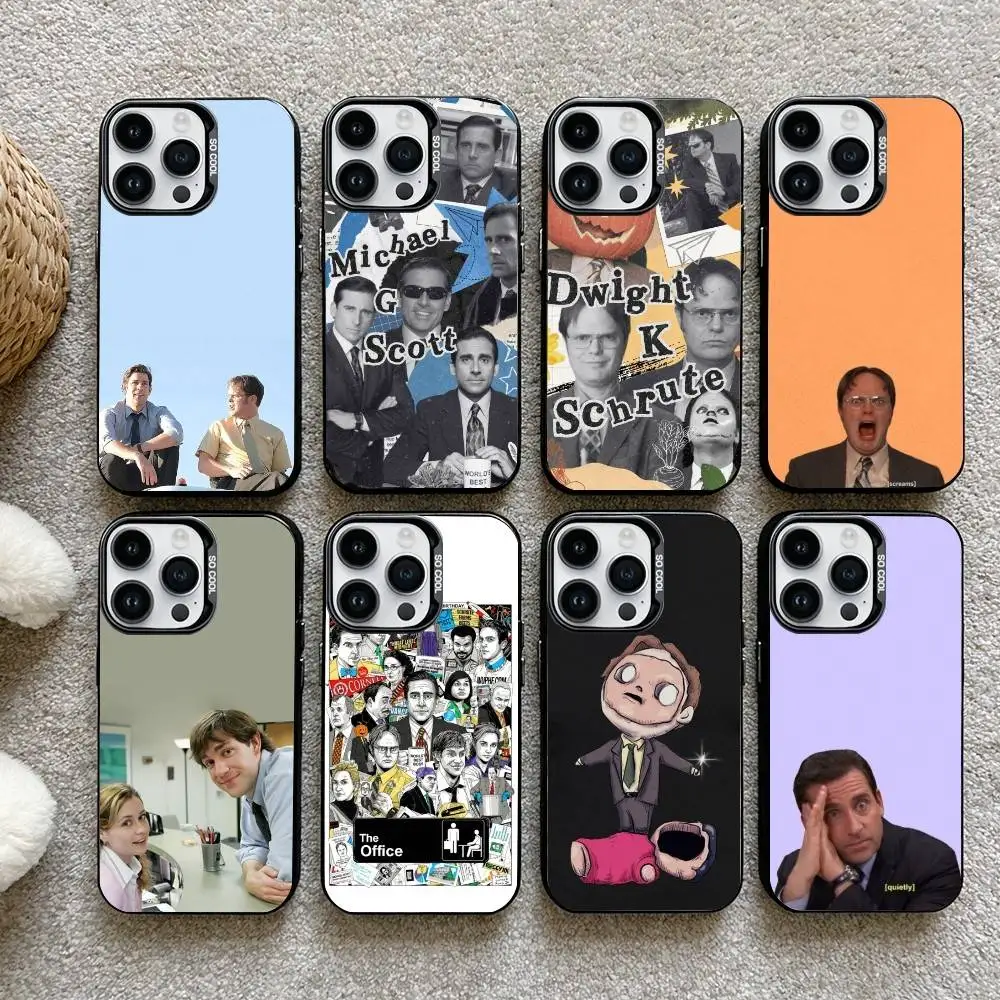 

The O-Offices Hot Tv Show Phone Case For iPhone17, 16,15,14,13,12 Pro Max Black Candy Matte Shockproof Cover