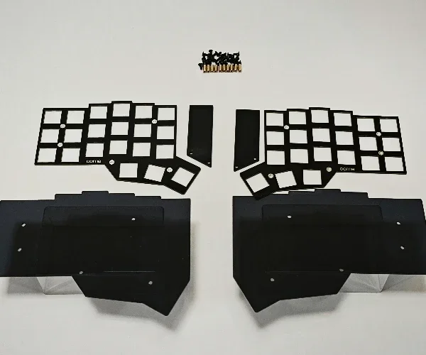 Corne Split Keyboard Kit Custom Diy Fr4 Positioning Plate Sandwich Case Acrylic Keyboard Build Kit Adapter Corne Cherry V3.0.1