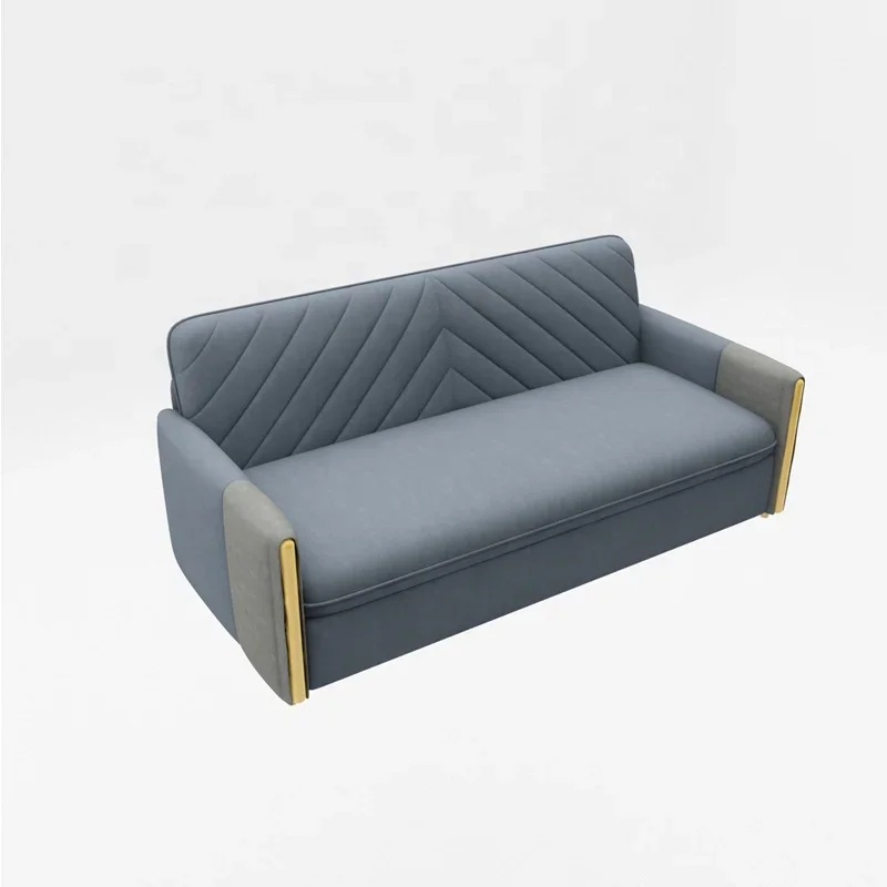 Simple Design Save Space sofa Cum Bed Fabric Metal Frame Sofa Bed