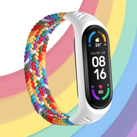 Nylon Braided Watchband for xiaomi Mi band 4 3 Strap Solo Loop NFC Watch Bracelet Women Smartband Gift Belt Correa Mi band 7 6 5