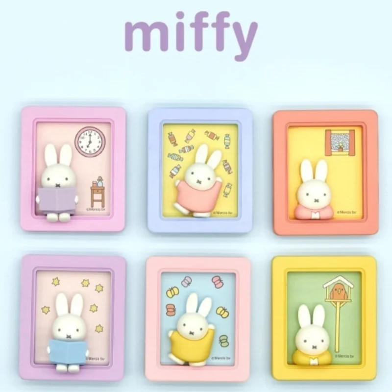 

Милая фоторамка Miffy, подставка для телефона, планшета, серия слепая коробка, милая фоторамка, миниатюрная фигурка, украшение для стола, подарочные игрушки