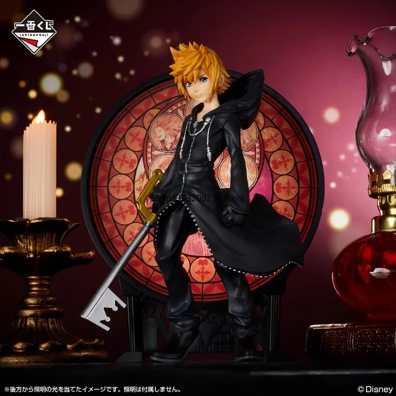 BANDAI Original Ichiban Kuji Kingdom Hearts Roxas/Sora Anime Action Figures Collectible Model Toys Gift for Boy