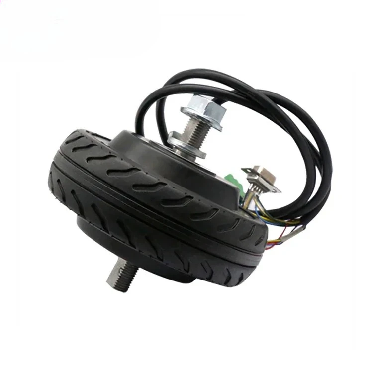 5-inch 24V 150W 3.2N. m 400RPM 1024 photoelectric encoder electric brushless AGV DC wheel hub servo motor