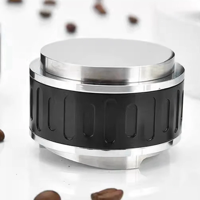 New 58Mm Stainless Steel Coffee Powder Distributor Double Head Tamper With Scale Powder Distributor Non-Slip Coffee Tamper