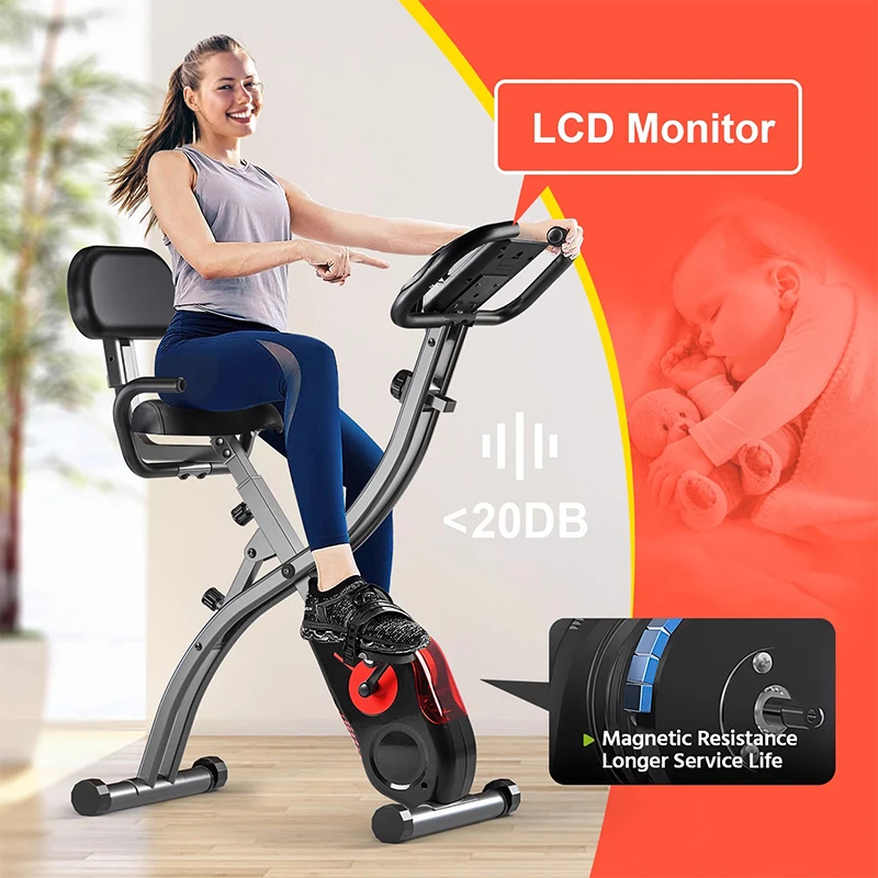 Home exercise bike magnetically controlled pedal bicycle foldable spinning bicycle indoor sports equipment