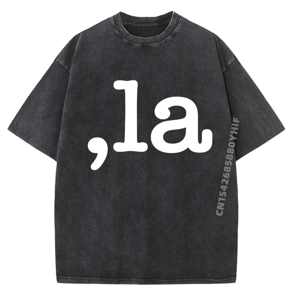 

Comma La Kamala Designer T Shirt Man Clothes Graphic Tee Shirt Breathable New In Tops & Tees Printed Washed Shirt