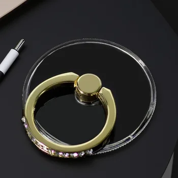 Průhledný držák na prsten pro mobilní telefon s otočením o 360 °, průhledný stojánek s uchopením pro prsty, kompatibilní s iPhone, Xiaomi a pouzdrem na telefon 10 nejlepší prodej telefon zvoní - №4
