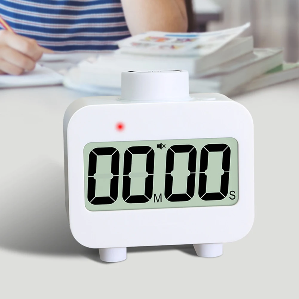 Kitchen Timer Countdown/Countup Rotating Timer Adjustable Volume Digital Alarm Clock Simple Operation for Home Kitchen