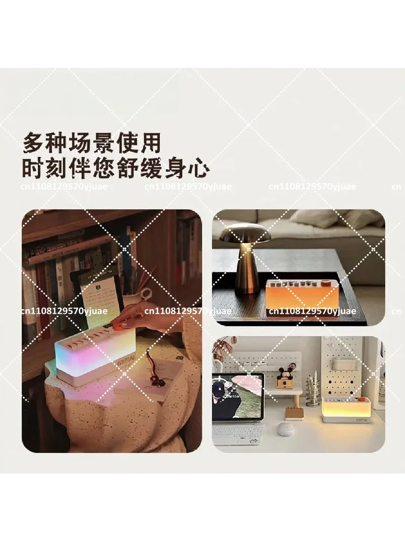 Bluetooth Speaker with Natural Scene White Noise, Portable Ambient Sound Machine for Sleep Relaxation