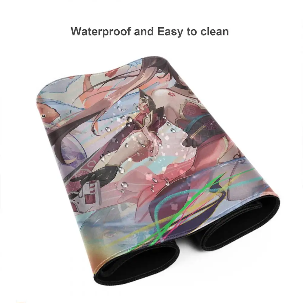 sparkle honkai Mouse Pad Game Accessories keyboard pad XXL large locking edge 900X400 mm table mat Gaming mousepad