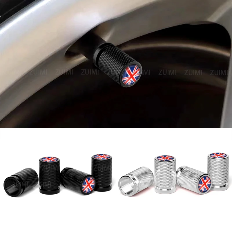 4Pcs New Metal Car Wheel Tire Stem Air Valve Caps Covers For MINI COOPER S JCW F56 R55 F55 F60 R56 R60 Exterior Auto Accessories