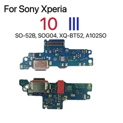 For SONY Xperia 10 III X10iii Mark 3 USB Charging Port Charger Dock Connector Microphone Mic Flex Cable Circuit Board