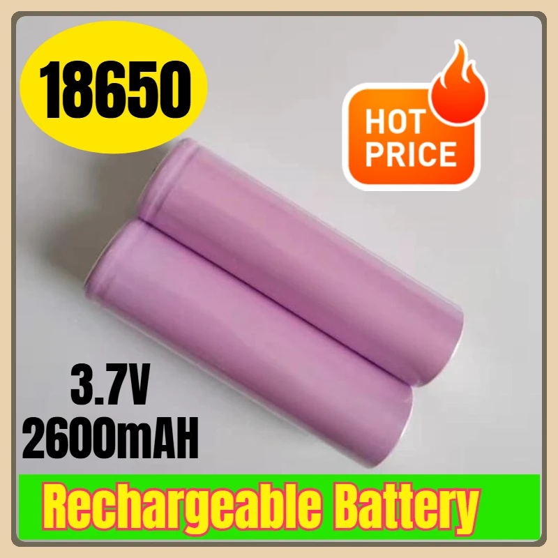 18650 2600mAH 3.7V Batería Recargable