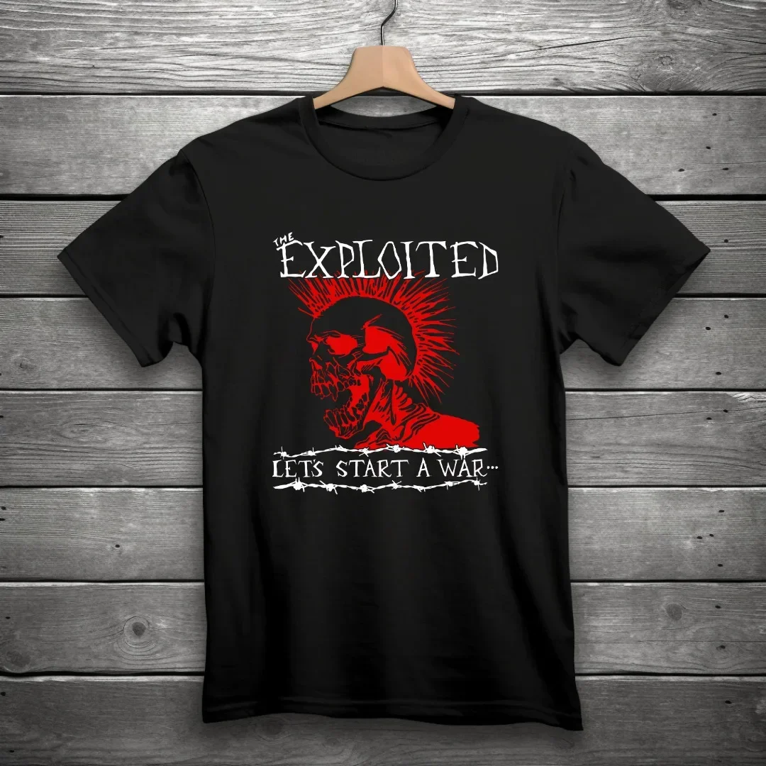 

The Exploited Let's Start a War Punk Rock Band T-Shirt Black