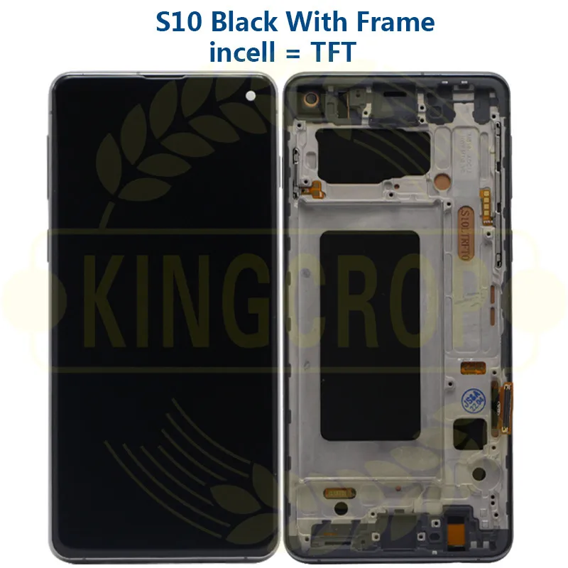 Incell S10 LCD For SAMSUNG Galaxy S10 G973F/DS G973F G973 S10 Plus G975 G975F G975F/DS Touch Screen Digitizer
