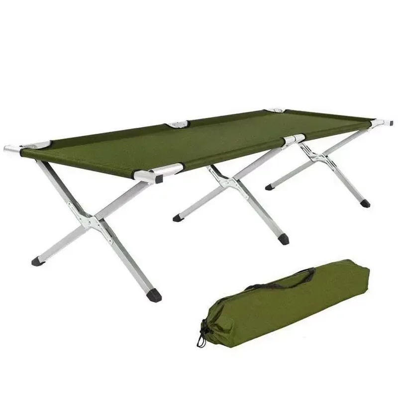 for Heavy Duty Steel Folding Camp Bed Easy Carry Space Saving Flexible Field Fold up Bed for Emergency Disaster Relief