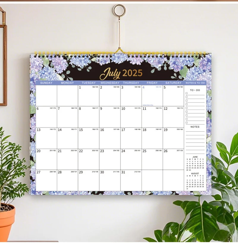

2025-2026 Calendar, Covering July 2025 to December 2026, Thick Paper Wall Calendar for Home, School and Office Organization