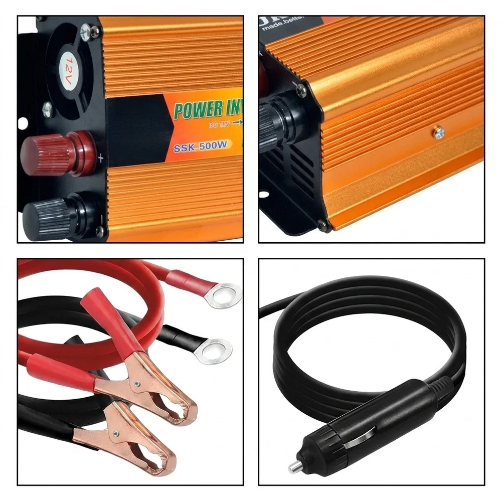 Voltage Converter Power Inverter For Power Home Power Converter 220V-240V Output Voltage 500W DC Power Accessories