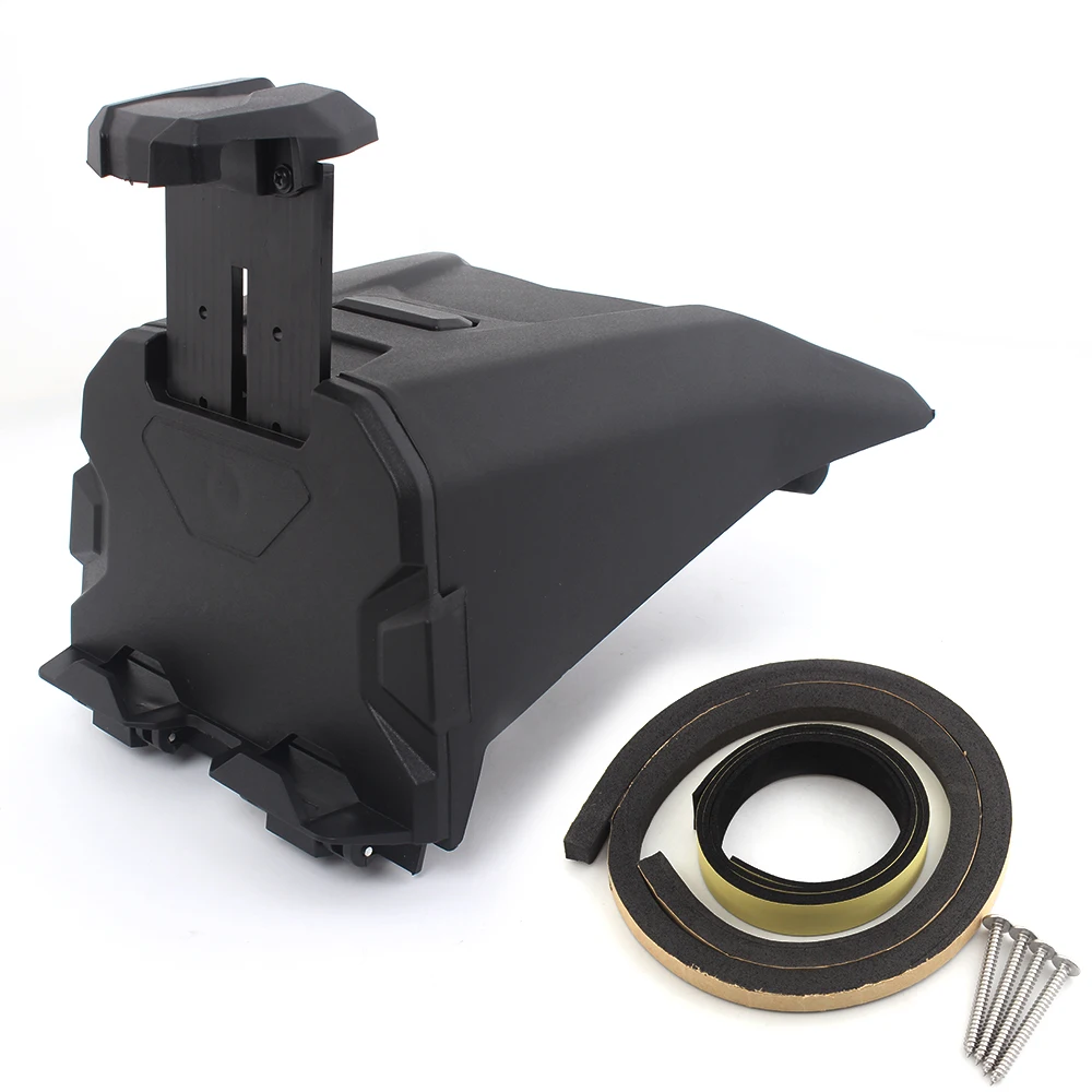 UTV Accessories Electronic Device Holder Integrated Storage Box Organizer Black For Can-am Maverick X3 X DS Turbo R 2017-2021