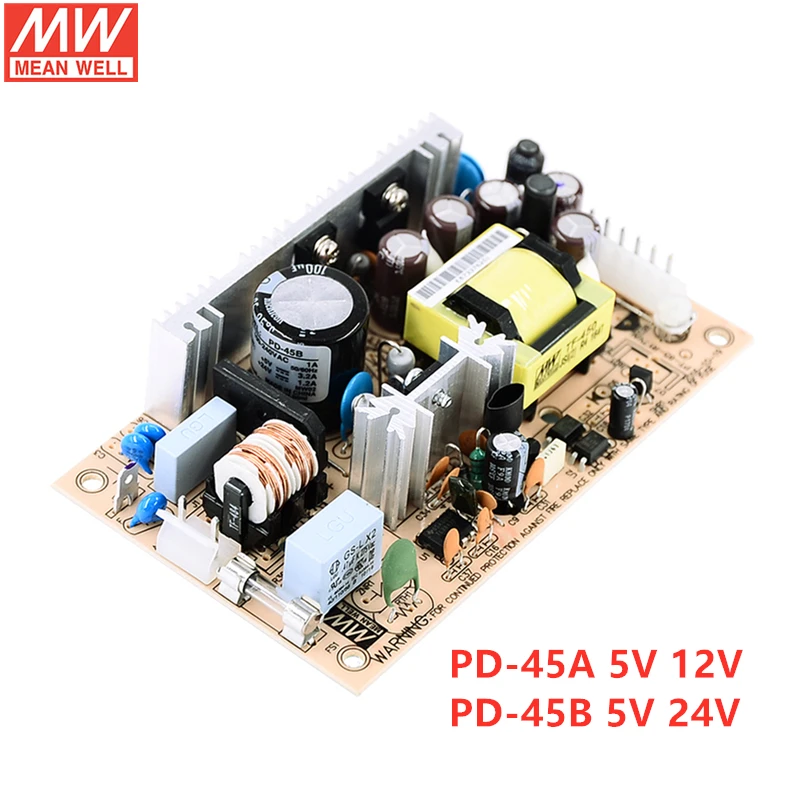 

MEAN WELL PCB Type PD-45 Series 40W 45W Dual Output Switching Power Supply PD-45A PD-45B