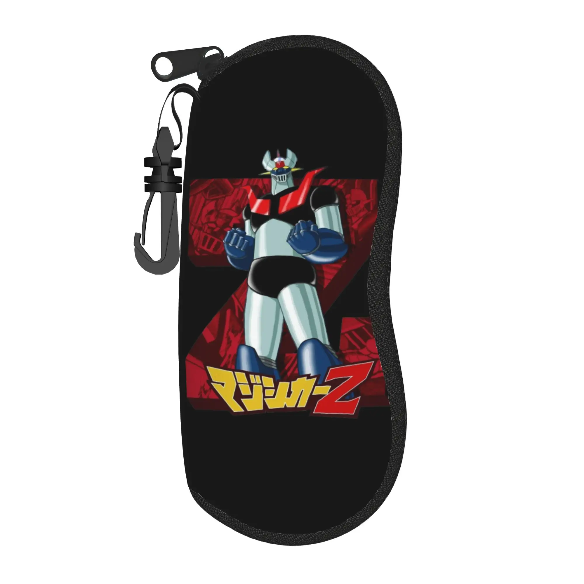Estuche para gafas Mazinger Z Grendizer para hombre y mujer, caja de almacenamiento para gafas de sol con cremallera de viaje, diseño de robot Ufo, contenedor para gafas con estampado