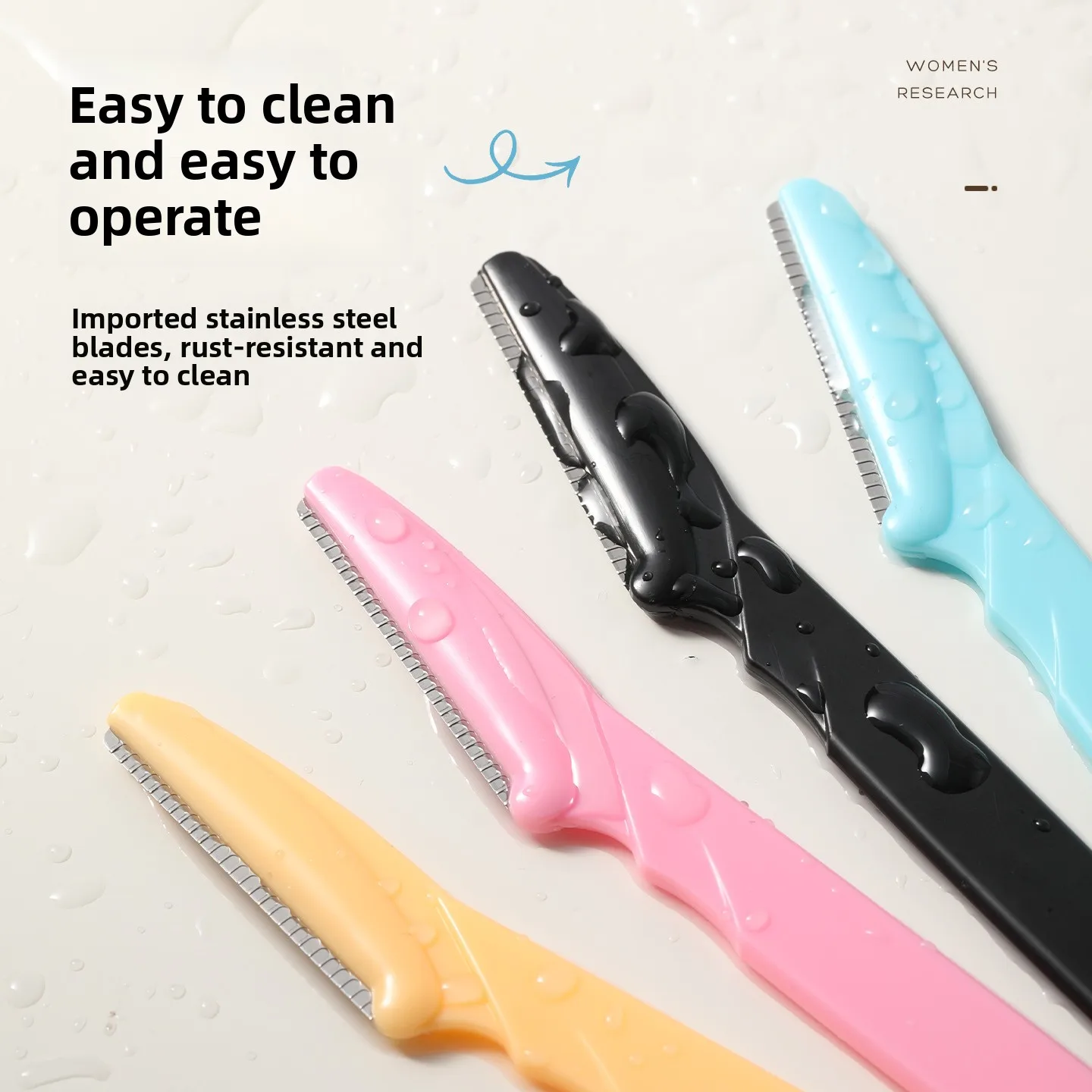 Bulk Eyebrow Razor With Protective Guard Sharp Facial Hair Trimmer For Women Upper Lip Peach Fuzz Portable Makeup Removal Tool