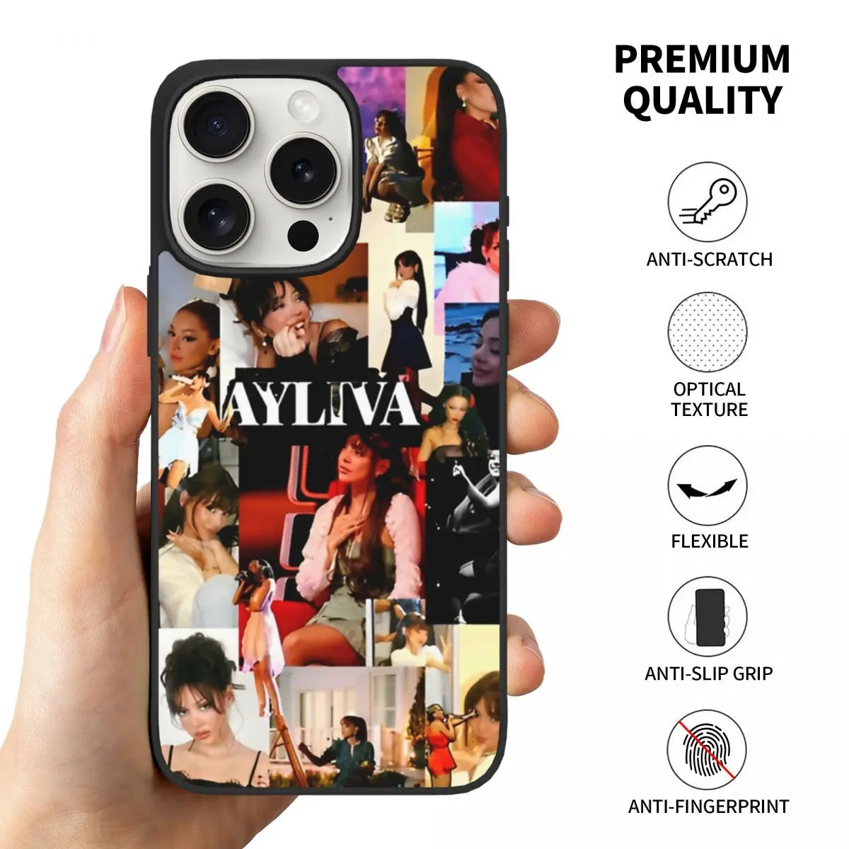 For iPhone 15 Pro Ayliva German Singer Case Funny TPU Soft Cover Phone Case