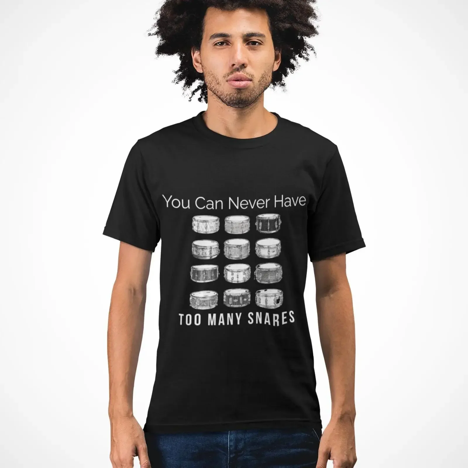 Drummer T Shirt Snares Drum Musician Percussionist Top Band  vintage Washed Top For Everyday Wear Breathable Soft graphic