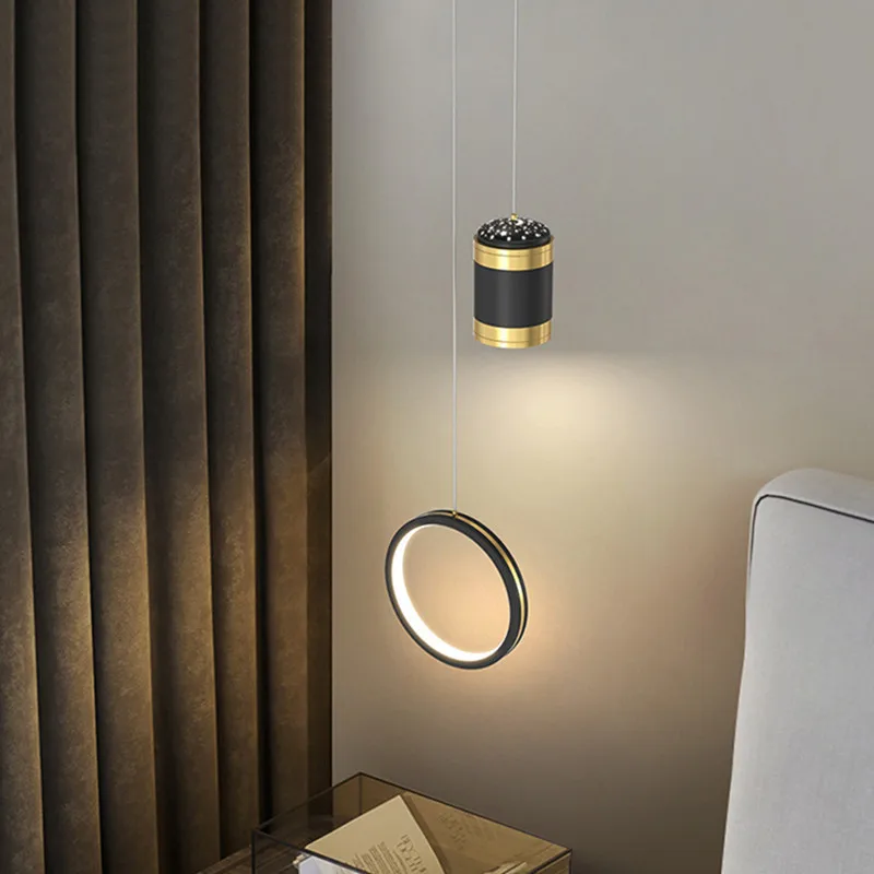 

Bedside Pendant Lamp Living Room Background Wall Bedroom Starry Sky Projection Bedroom Bedside Lamp Aisle Entrance Ceiling Lamp