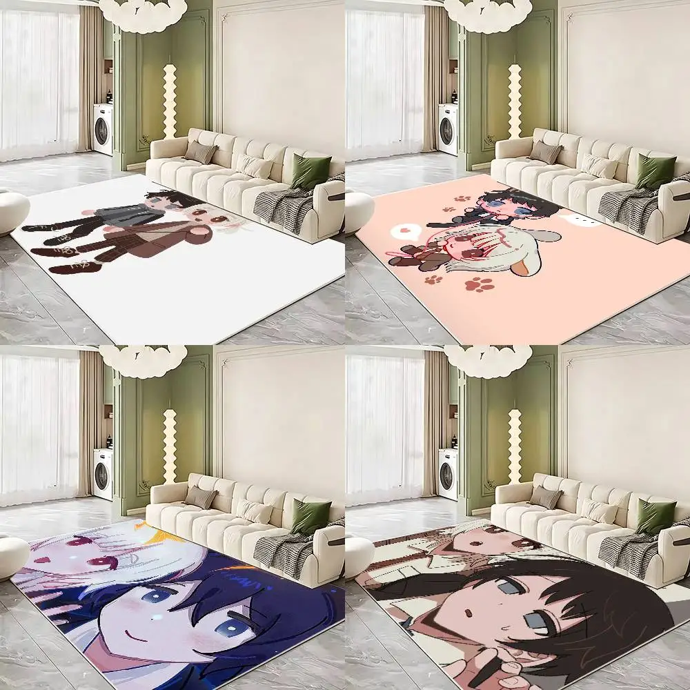 Anime S-Saihate Station Floor Mat Bathroom Absorbent Mat Simple Door Dirt-resistant Mat Home Kitchen Mat