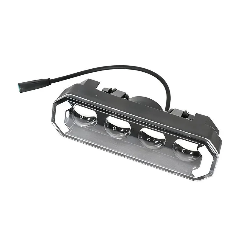5‑PIN Front Light with Turn Signal Spare Replacement Parts Fit for Ouxi V8 Fat Tire Electric Bicycle Headlamp Accessories