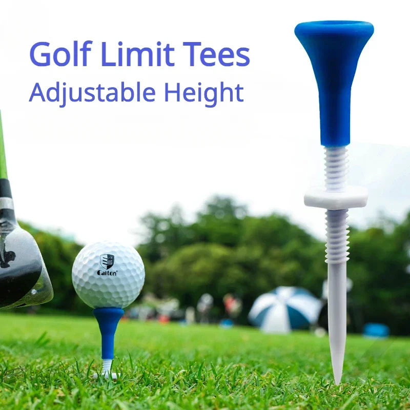 Height Adjustable Golf Tee Plastic Silicone Golf Tees for Driver Step Down Golf Ball Holder Training Ball Stand Accessories