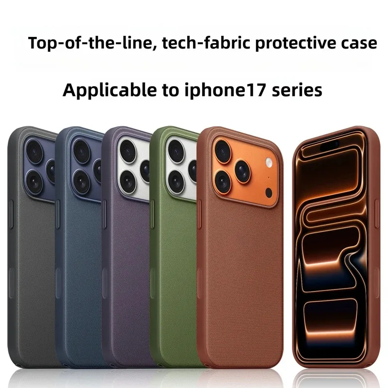 Hochwertige, gewebte Hülle mit Originaltechnologie für iPhone 17 Pro Max 17 Pro für offizielle magnetische kabellose Ladeabdeckung von Magsafe