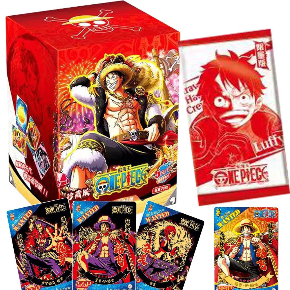 

Anime One Piece Collection Card Luffy Chopper Nami Christmas Theme Character Periphery Explosive Flash Relief Gold Card Kid Gift