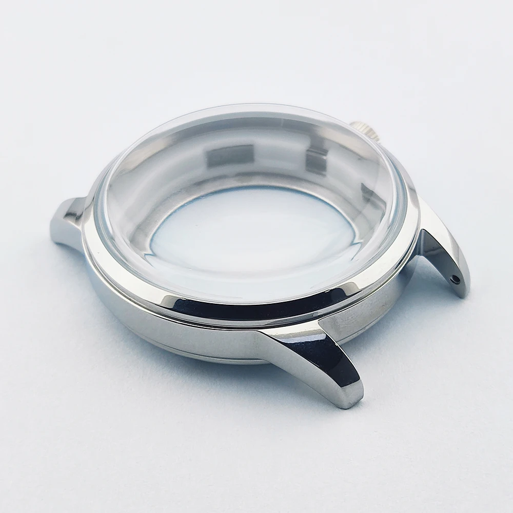 40mm Cocktail Watch Case nh35 Case Rose/Silver Case Mineral Glass Fit NH35/NH36/NH38 Automatic Movement Fit 35mm Dial