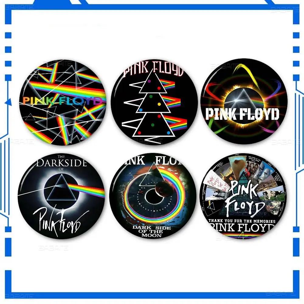 Band P-Pink Floyd 32/44/58MM Customizable Button Pins Cute Funny Creative Badge Jewelry Decor Gifts for Friends