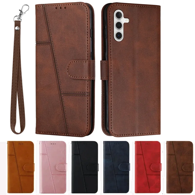 A 15 25 35 55 14 24 54 Case Flip Wallet Book Cover for Coque Samsung Galaxy A15 A25 A35 A55 A14 A24 A34 A54 Leather Phone Case