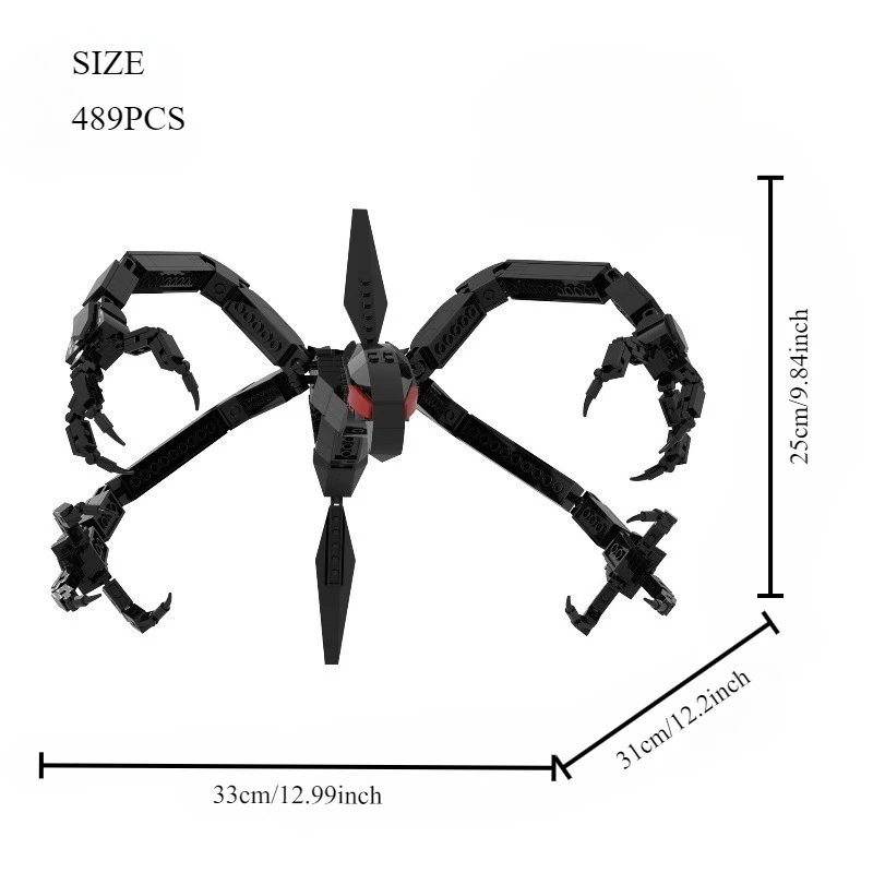 

Набор для сборки монстра Dark Mind Flayer, 489 деталей, коллекционная модель для взрослых и подростков, креативный развивающий подарок на праздник