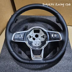 Nappa Leather Steering Wheel For Volkswagen Golf 6 7 GTI R Polo MK5 MK6 Tiguan Passat B7 B8 Scirocco Jetta PQ35 MQB All Models